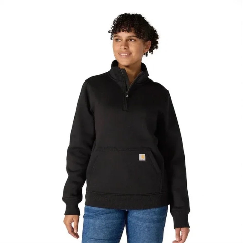 Carhartt Clarksburg Quarter Zip Pullover Ladies Sweatshirt Black